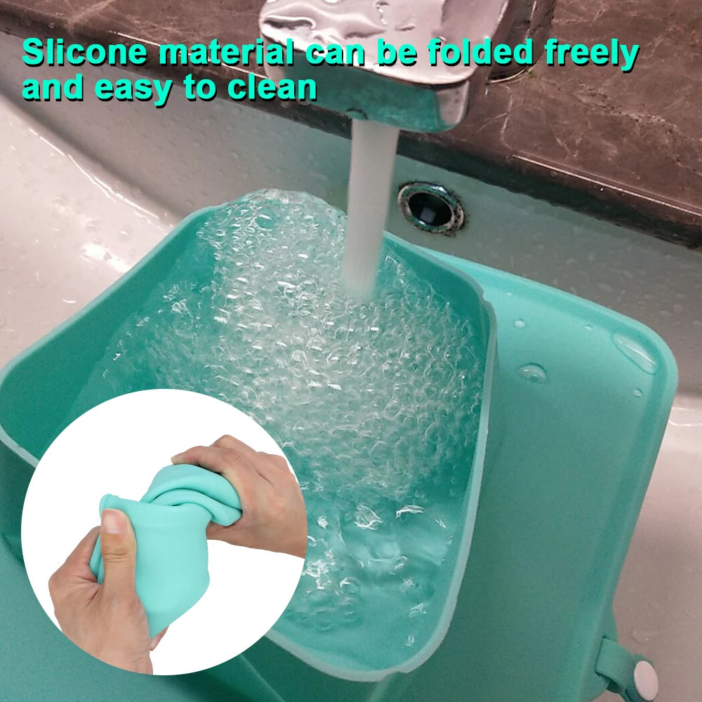 Gamelle Double Pliable en Silicone – Bol Portable pour Chien, Idéal Voyage & Plein Air
