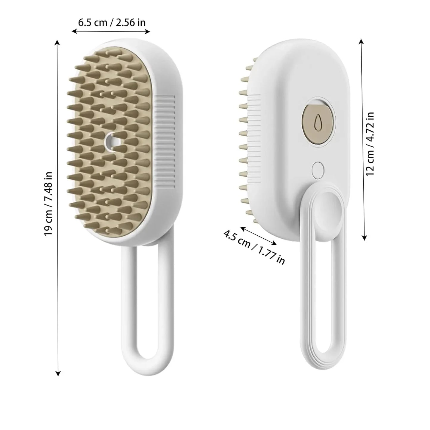 Brosse vapeur pour chien, brosse électrique 3 en 1 pour poils de chat, pour Massage, toilettage pour animaux de compagnie, élimination des poils emmêlés et lâches