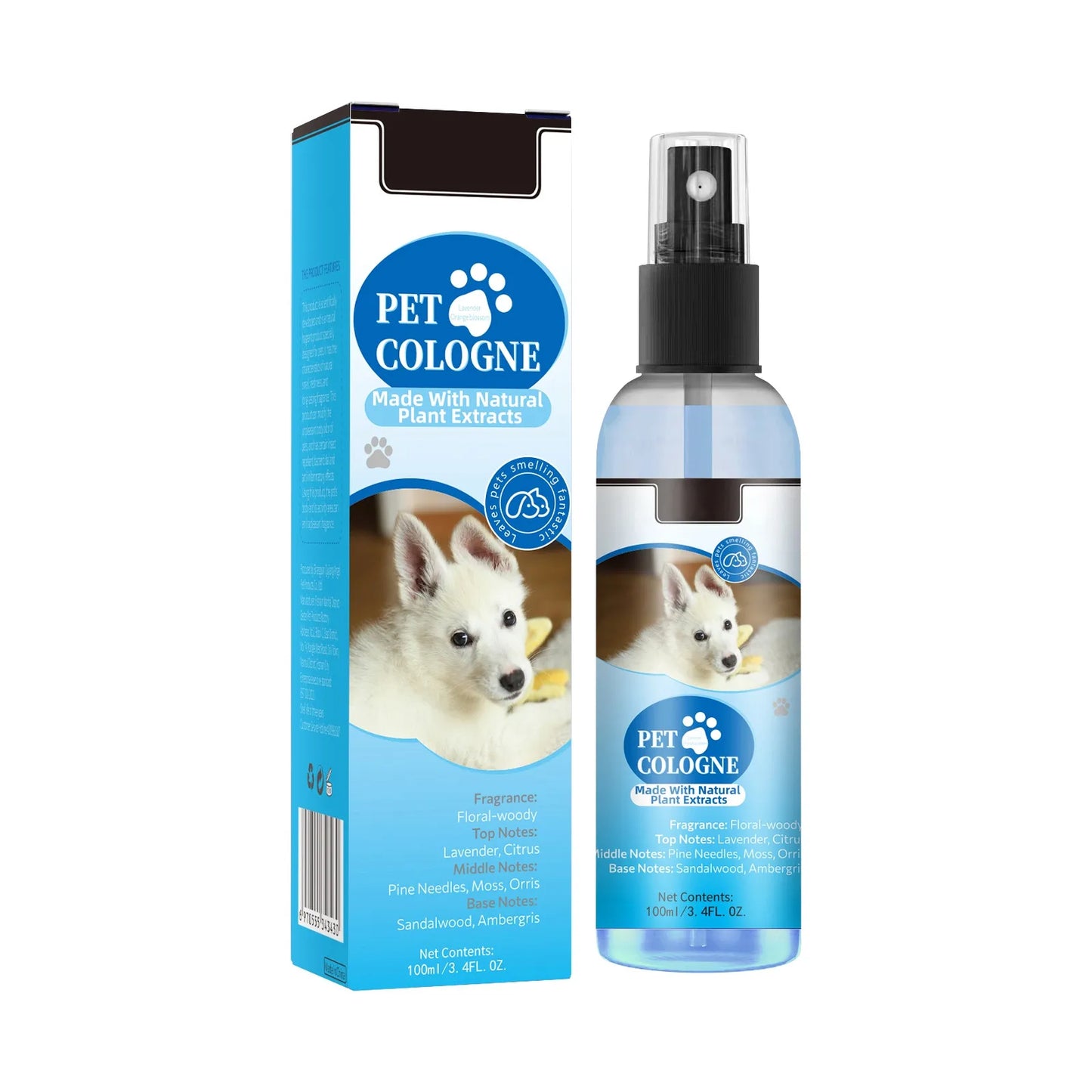 Spray parfumé éliminateur d’odeurs pour chiens & chats – Fraîcheur longue durée