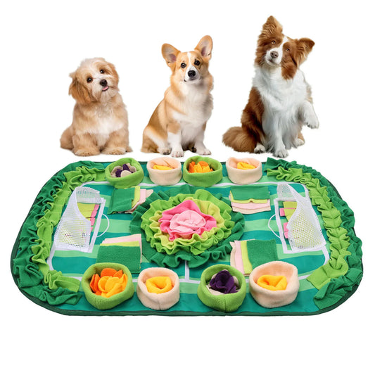 Tapis de Fouille Interactif XL pour Animaux – Puzzle & Gamelle Lente Anti-Stress pour Chiens