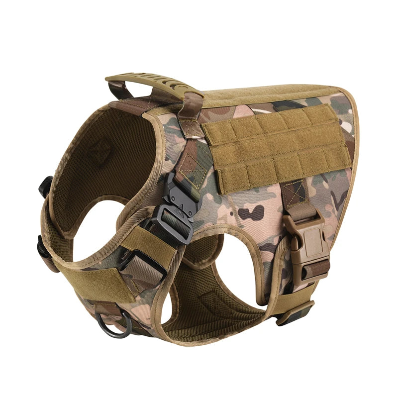 Gilet militaire tactique pour animaux de compagnie, berger allemand Golden Retriever, ensemble harnais et laisse d'entraînement tactique pour chiens de toutes les races