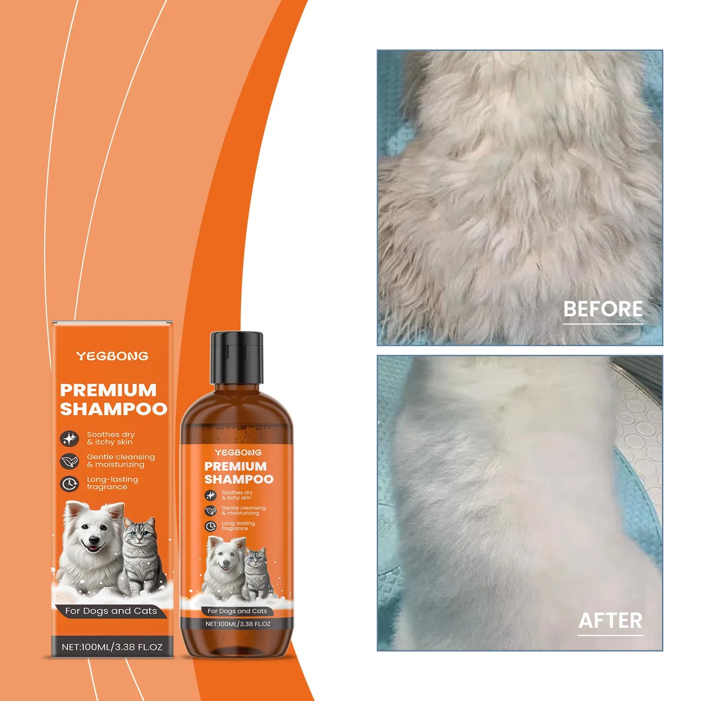 Shampooing naturel à l’huile de coco – Anti-odeurs & anti-puces pour chiens