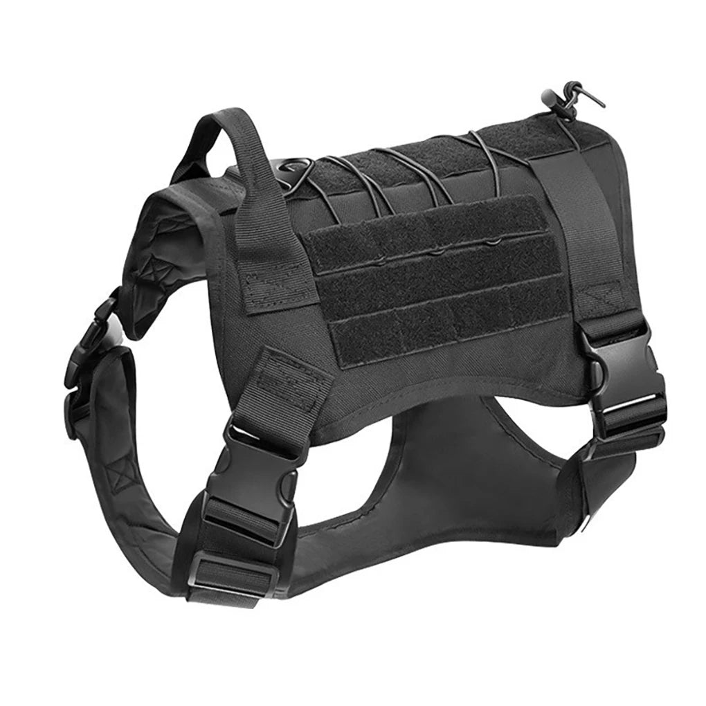 Collier tactique pour chien, harnais réglable pour races moyennes et grandes, gilet pour animaux de compagnie avec conception Anti-traction, harnais Portable pour chien