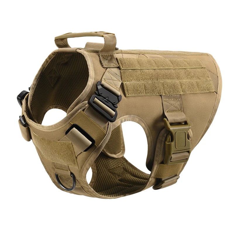 Gilet militaire tactique pour animaux de compagnie, berger allemand Golden Retriever, ensemble harnais et laisse d'entraînement tactique pour chiens de toutes les races