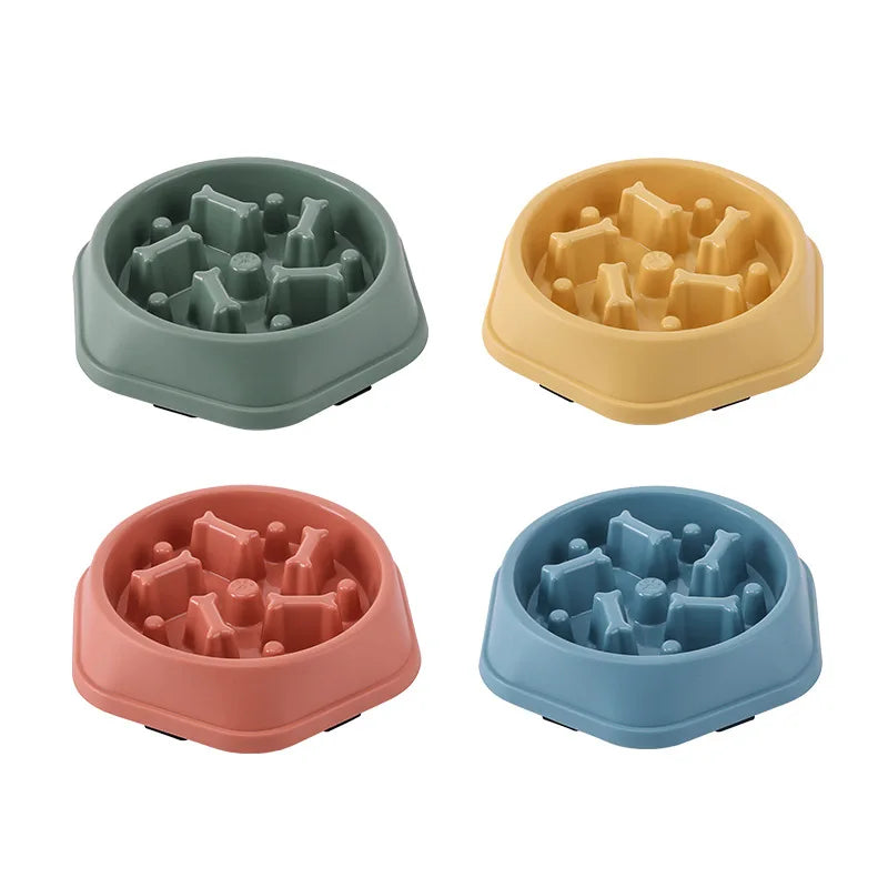 Gamelle Anti-Glouton Colorée pour Chiens – Formes Originales et Base Antidérapante