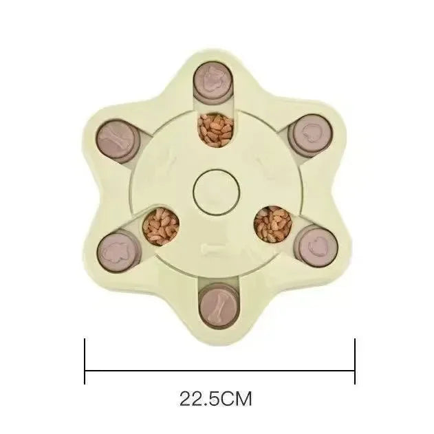 Puzzle Interactif pour Chien – Jouet Distributeur de Friandises et Gamelle Anti-glouton