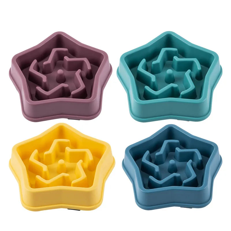 Gamelle Anti-Glouton Colorée pour Chiens – Formes Originales et Base Antidérapante