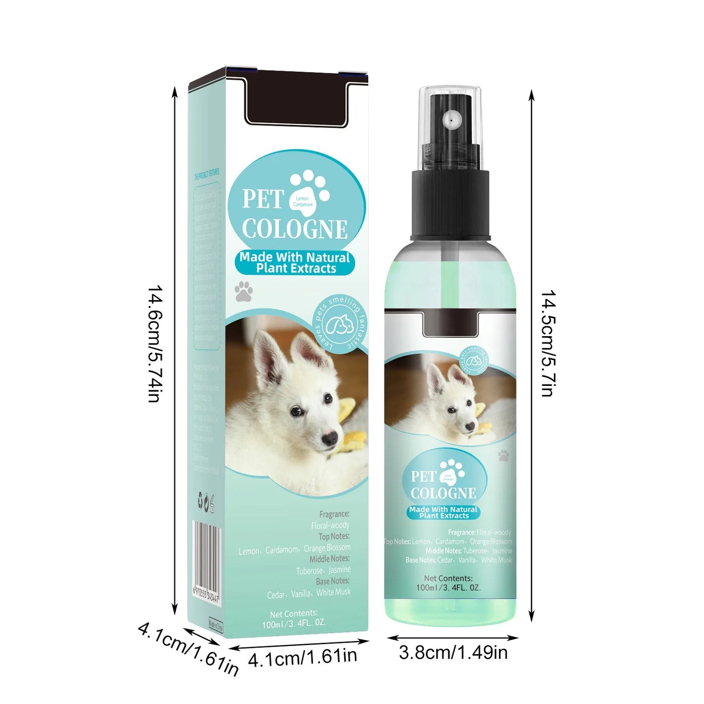 Spray parfumé éliminateur d’odeurs pour chiens & chats – Fraîcheur longue durée