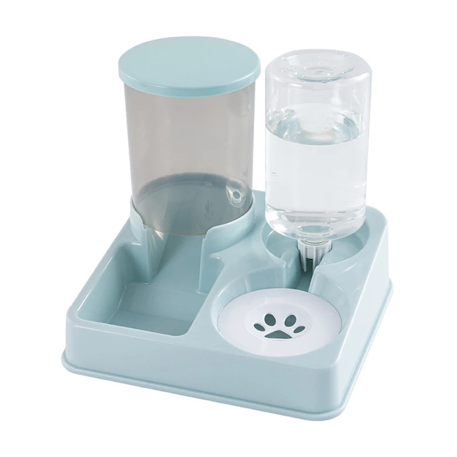 Distributeur Automatique 2-en-1 pour Chien & Chat – Gamelle Nourriture et Eau par Gravité